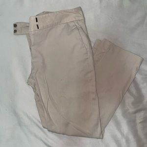 Ann Taylor cream capris/ankle pants